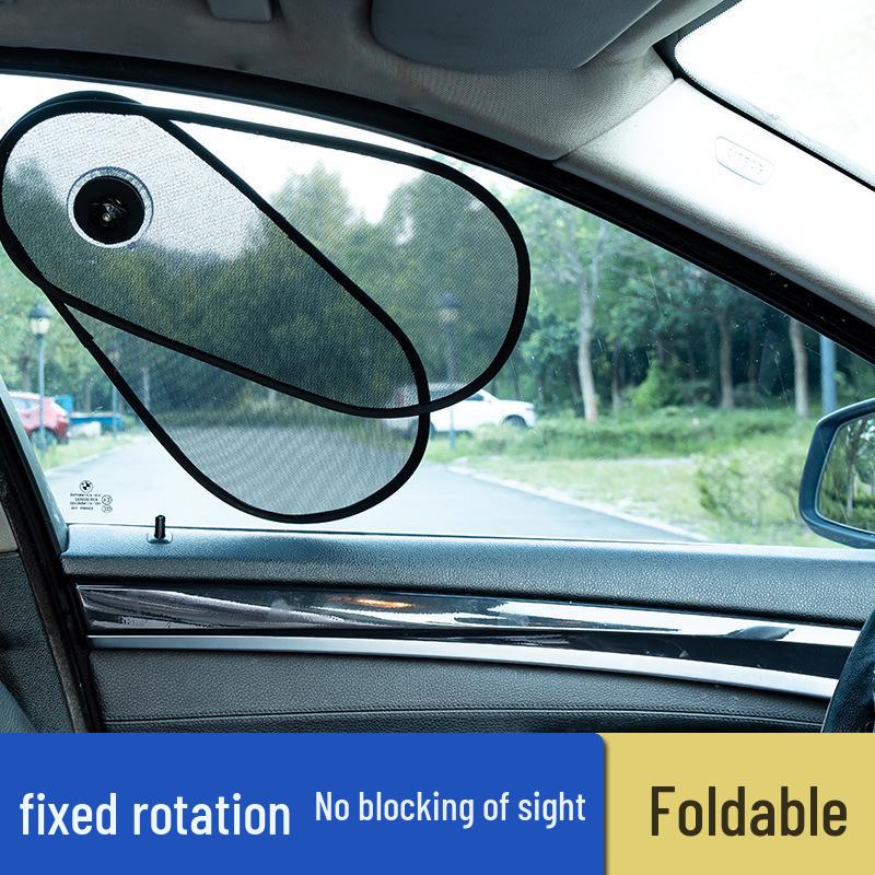 Adjustable Car Side Window Sun Shade with Suction Cup - Sun Protection & Heat Insulation Without Blocking View