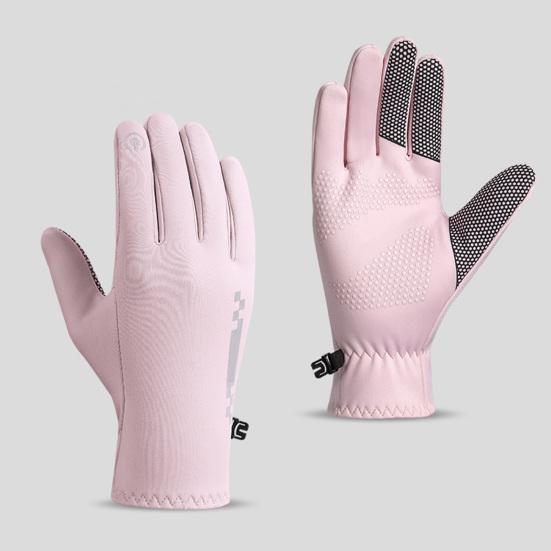 1 Pair Winter Cycling Gloves Warm Touchscreen Anti-slip Windproof Waterproof Cold Weather Men Women Outdoor Motorcycle Snow Skiing Full Finger Gloves