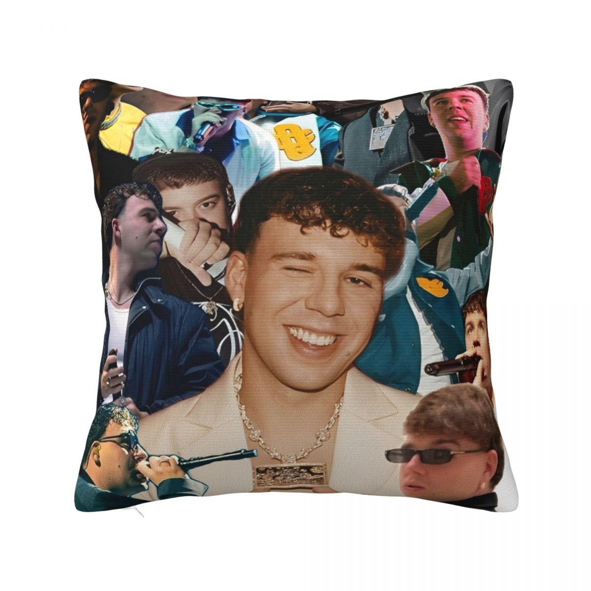 Pillow Cover Rapper Quevedo Spanish Singer Design Cushion Cover Morden Pillow Case For Sofa Home Decoration Pillowcases 12x12Inch