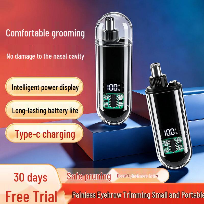 Jinshenquan Digital Display Electric Nose Hair Trimmer