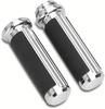 1" 25Mm Cnc Defiance Aluminum Rubber Handlebar Grips for Harley Touring Sportster Xl883 1200 Dyna Softail