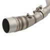 Slip On Motorcycle Exhaust Escape Middle Mid Link Pipe Connecting 51mm Moto Muffler For Yamaha XMAX 250 300 XMAX250 XMAX300