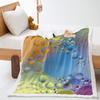 Dewdrop 2D Digital Printing Thickened Lamb Wool Crystal Fleece Blanket One Piece