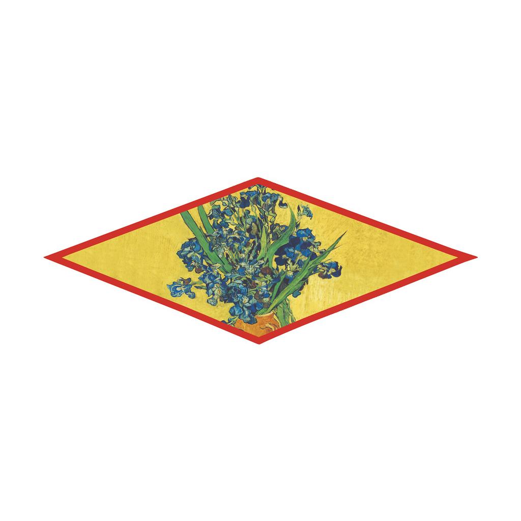 2023 Van Gogh Oil Painting Diamond Scarf Woman Fashion Silk Scarf Luxury Bandana Headband Hijab Foulard Neckerchief Shawl