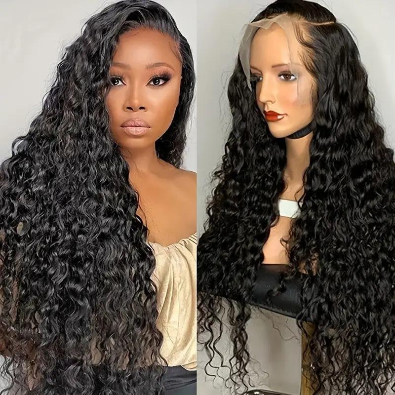 Fashionable lace synthetic headband small coiled tube curly hair wig