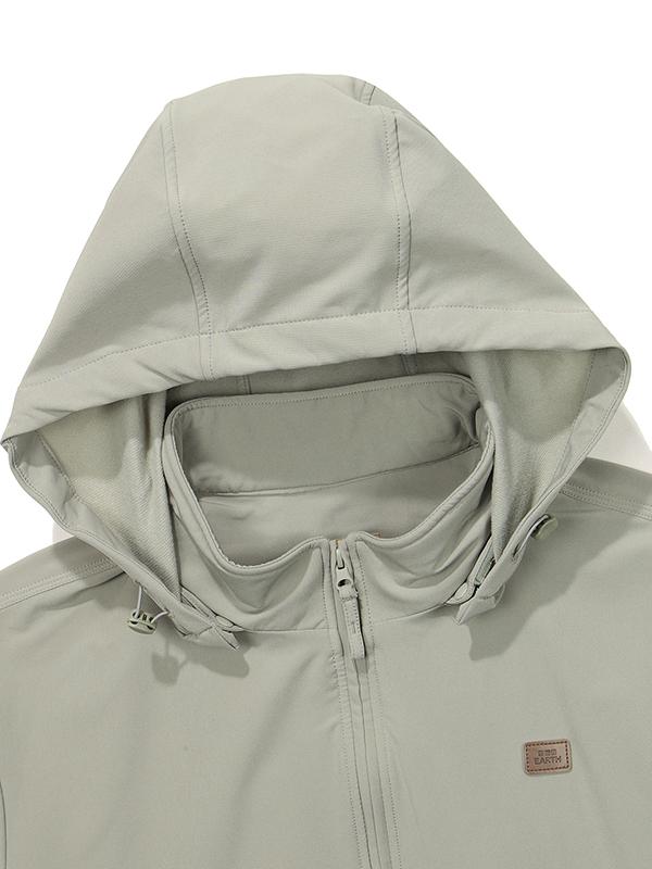 Bbc Earth Stretch Brush Hoodie Detachable Jacket_Olive