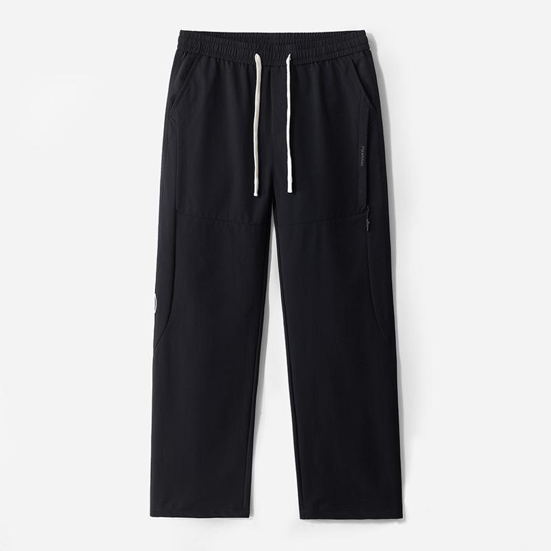 

Летние тонкие прямые брюки-парашюты мужские универсальные трендовые брендовые функциональные японские трендовые повседневные брюки 4XL чёрный