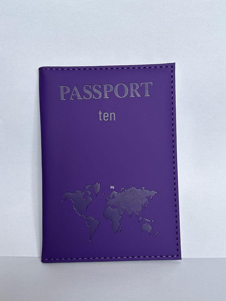 2023 Držák a obal na pas s mapou letadla z PU kůže