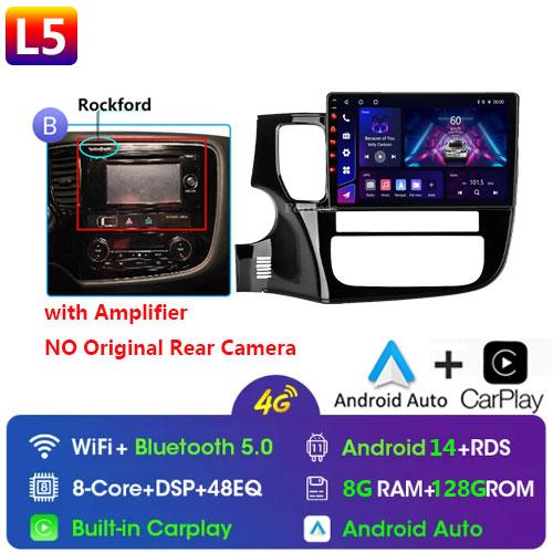 Android 14 For Mitsubishi Outlander 3 GF0W GG0W 2012-2018 Stereo Car Radio Multimedia Video Player GPS AI Voice CarPlay