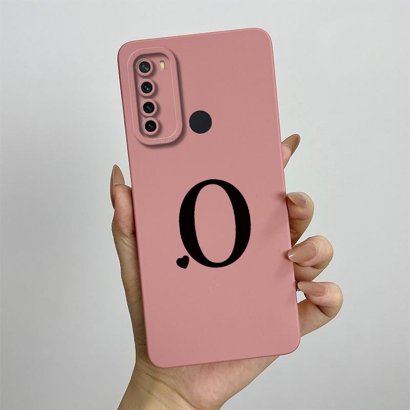 For Xiaomi Redmi Note 8 Case Redmi Note 8T Cover Redmi Note 8 Pro Cases Luxury Letters Square Phone Case Shockproof Back Cover