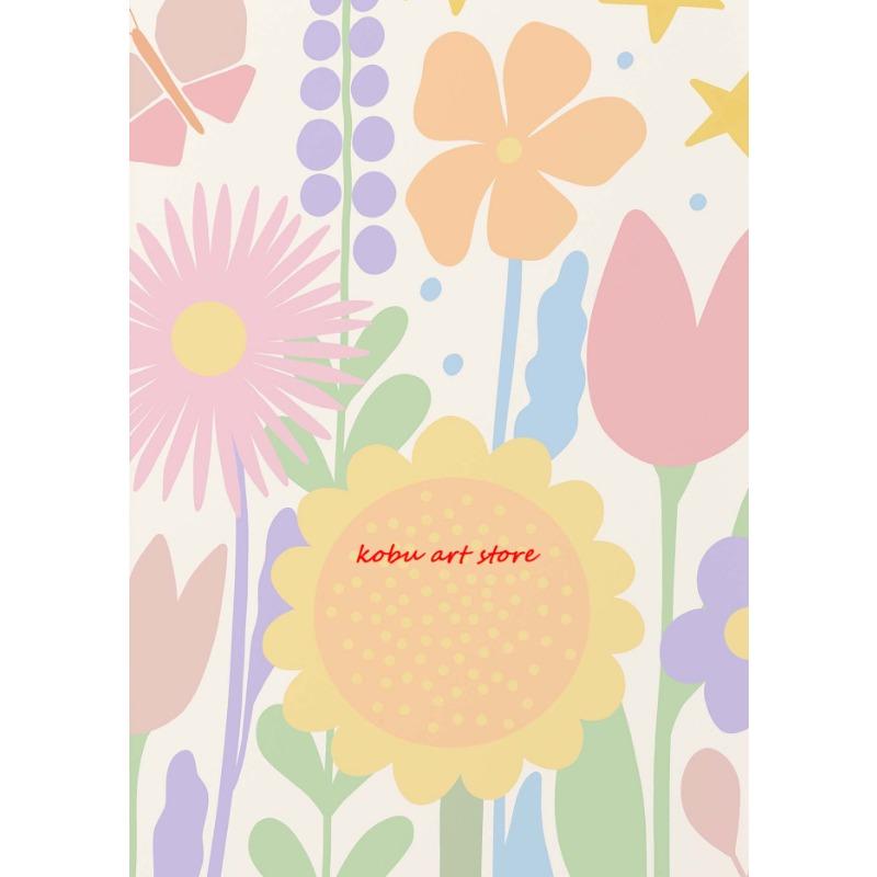 

Абстрактная пастельная цветочная иллюстрация в датском стиле, постер и принт с цветами в стиле бохо, холст, живопись, настенное искусство, картина для декора гостиной 21cm×30cm NoFrame