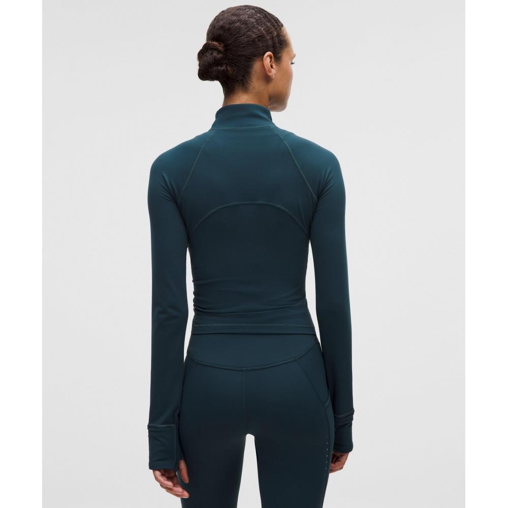 Lululemon It S Rulu Cropped Half Zip  Updated Indochine Blue