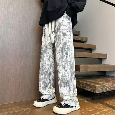 Pantalon Droop Tie-dye, Sweat-shirts à capuche, Adolescents, Pantalon décontracté ample et beau High Street