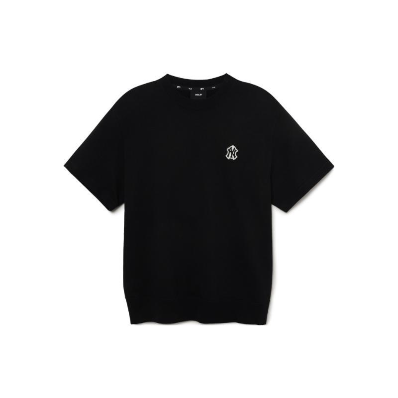 New MLB Common Basic T Shirts Unisex Black 3AMTB0531-50BKS