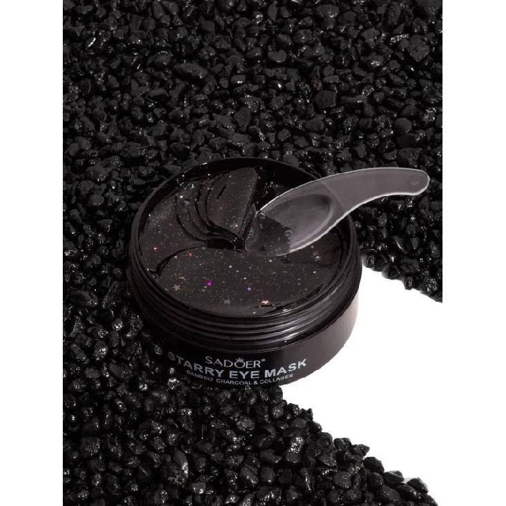 Sadoer Hydrogel Eye Patches 60PCS - Anti-Aging, Reduce Puffiness, Dark Circles, Wrinkles. Water-Soluble Collagen & Hyaluronic Acid Eye Masks with