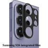 Custom Fit Samsung S26 Lens Shield Hollow Metal Frame Camera Ring Film S26 Ultra Integrated Matte Lens Guard Anti-Scratch Camera