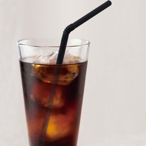 Artnap Flex Straws, Film, Individually Wrapped, 500 Straws, Black, 32150147