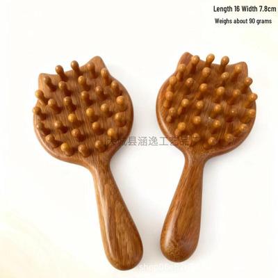Sandalwood Cartoon Cat Air Cushion Massage Comb