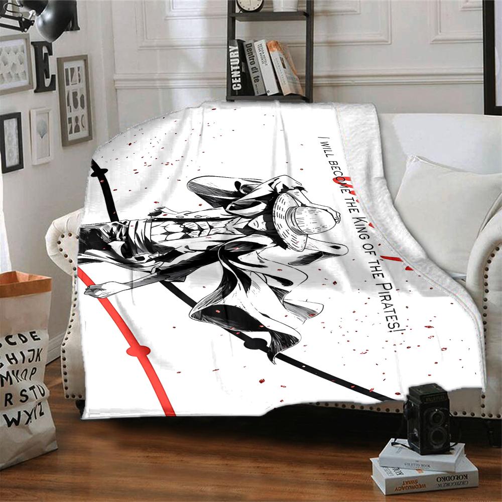 1Pc Future Pirate Vow Flannel Blanket, Soft And Comfortable, Casual Warm, Camping Travel, Christmas, Halloween Xmas Gift S1239
