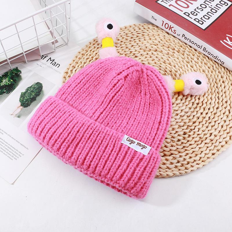 Big Head Funny Knitted Hat Cute Frog Wool Hat Women Autumn and Winter Warm Hat Women New Cold Hat