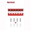 Fishing Rod Holders 6-Rod Rack Vertical Pole Holder Wall Mount Modular For Garage Fishing Pole Display Stand Fixed Frame
