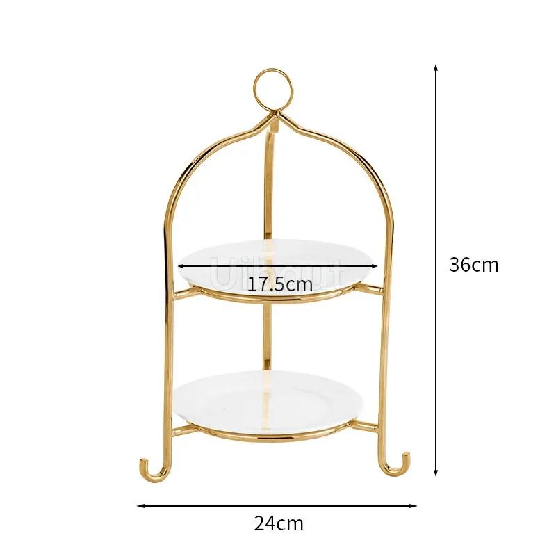 dessert table display rack bread table fruit tray Gold Dim sum Creative cake rack Restaurant Snack decoration Dessert rack
