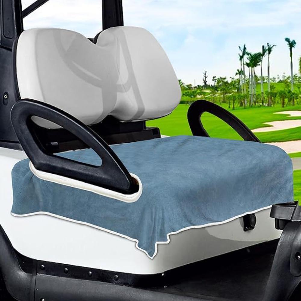 

Keeps Seats Dry Golf Cart Seat Towel Blanket Comfortable Golf Cart Accessories for 2/4-seats Cart синий