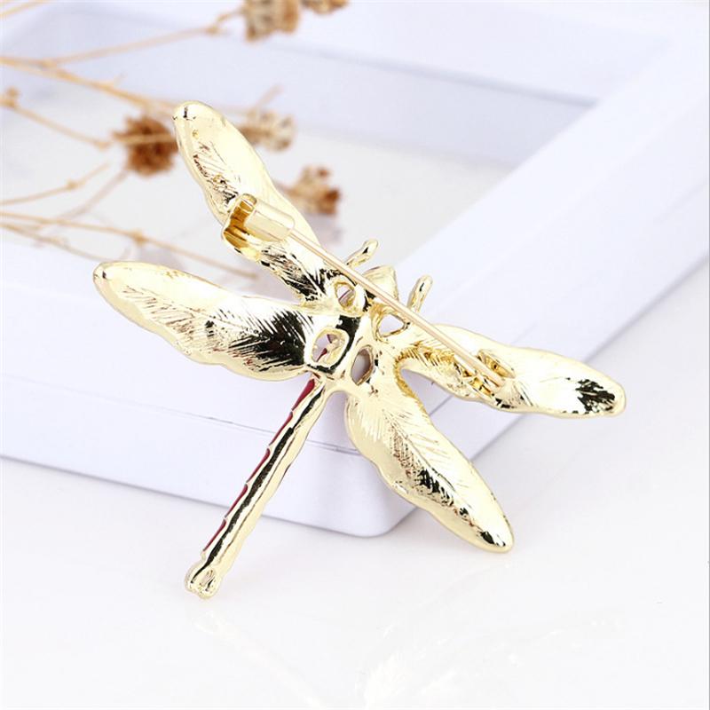 Enamel Dragonfly Metal Brooches and Pins For Girl/Women Insect Lapel Pins Clothing Jewelry Accessories Birthday Gifts Jewelry