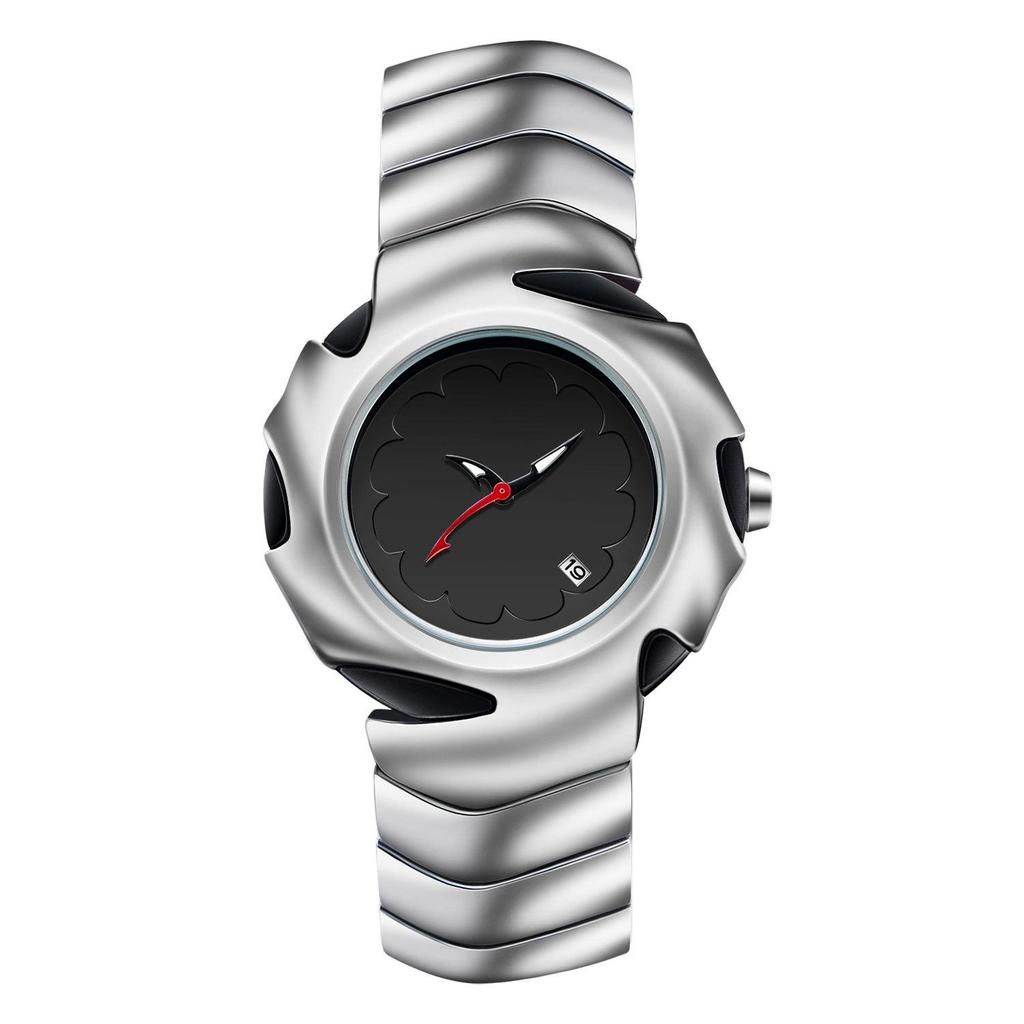 Gebrauchte Retro-Herrenuhr mit unregelmäßigem Zifferblatt: High-End Nischen-Modedesign