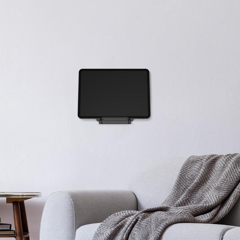 Multiple Device Wall Mount Holder Stand for Tablets, Smartphones Easy Installs with Adhesive or Screws