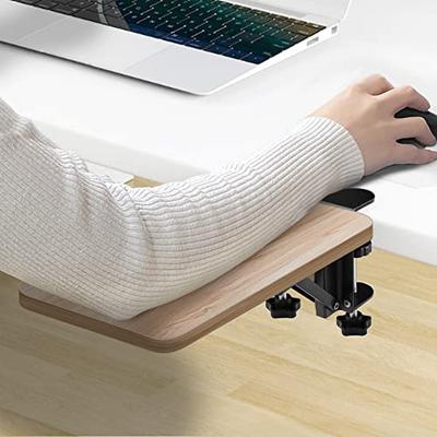 WiViVi 25*65cm Folding Desk Extender with Ultra-Stability and 3 Upgraded Clamps: Add-on Keyboard Tray, Extendable Table, Relieves Fatigue, and Easy To