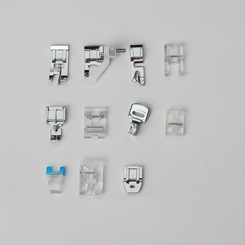 

Набор из 11 многофункциональных прижимных лапок для швейной машины для подгибки, закрепления краев и квилтинга