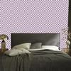 Checkerboard Wallpaper Light Gray and Purple for Living Room and Bedroom 50x1000