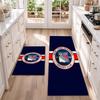 New York Rangers Flannel Kitchen Floor Mat – Non-Slip, Absorbent and Easy to Clean Suitable for Kitchens, Entryways Bedroomsand Bathrooms