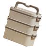 3 Layer Lunch Box 304 Stainless Steel Stackable Portable Large Capacity   Box for Kids Adults Students