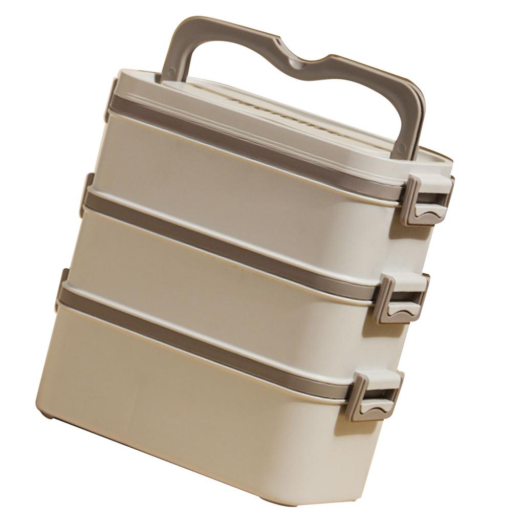 3 Layer Lunch Box 304 Stainless Steel Stackable Portable Large Capacity   Box for Kids Adults Students