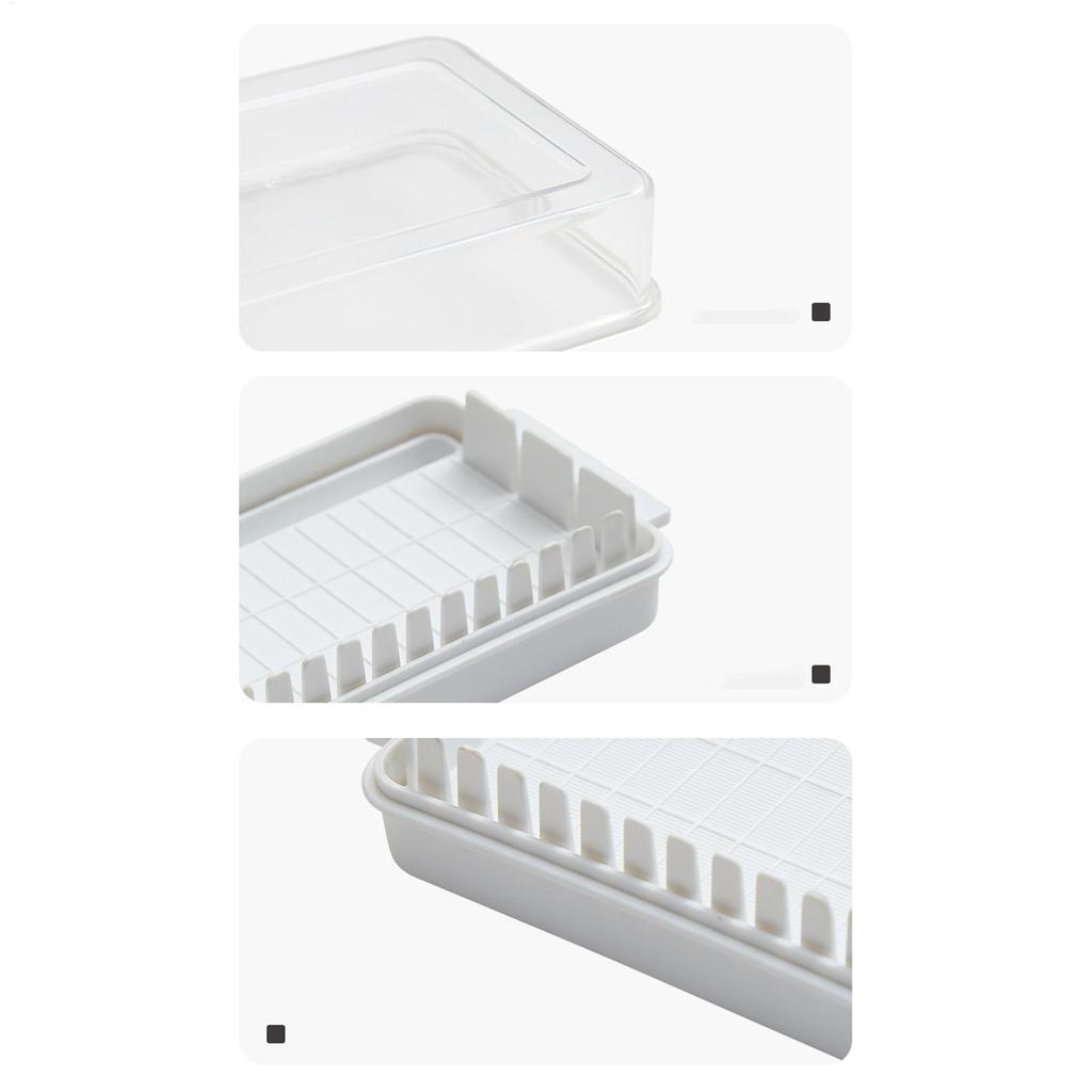 Butter Cutter Butter Cutting Box with Lid Multifunctional Slicing Tool Removable Cheese Cutting Container for Home Pantry Fridge