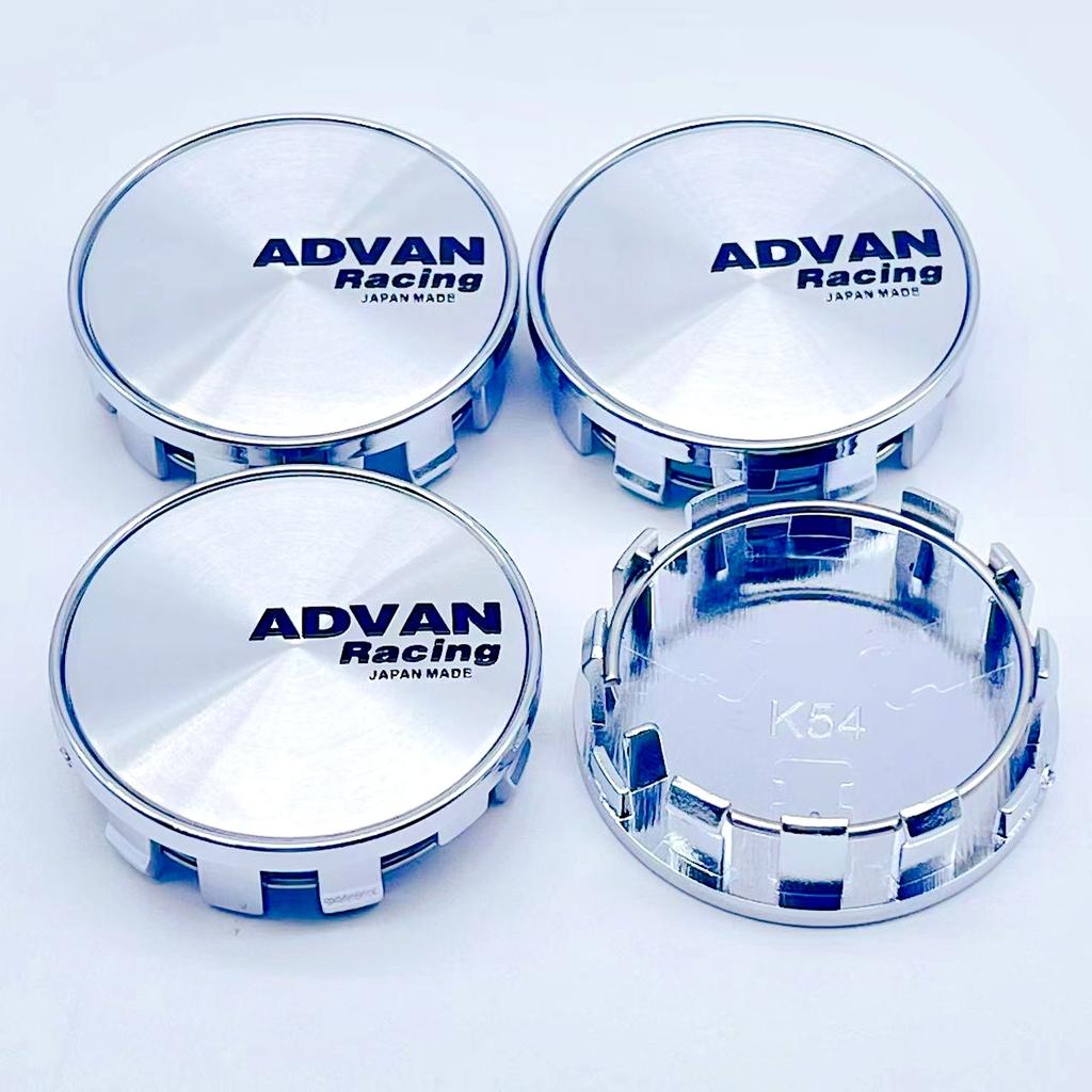 4pcs/Set High Quality 54mm ADVAN  Racing Car Wheel Center Hub Rim Cap Styling Cover For ADVAN Emblem Badge Stickers Accessories
