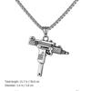 Men Necklace 5Pcs Cool Style Pendant Chain Jewelry Perfect For Dancing Parties And Birthdays 55X3.6CM
