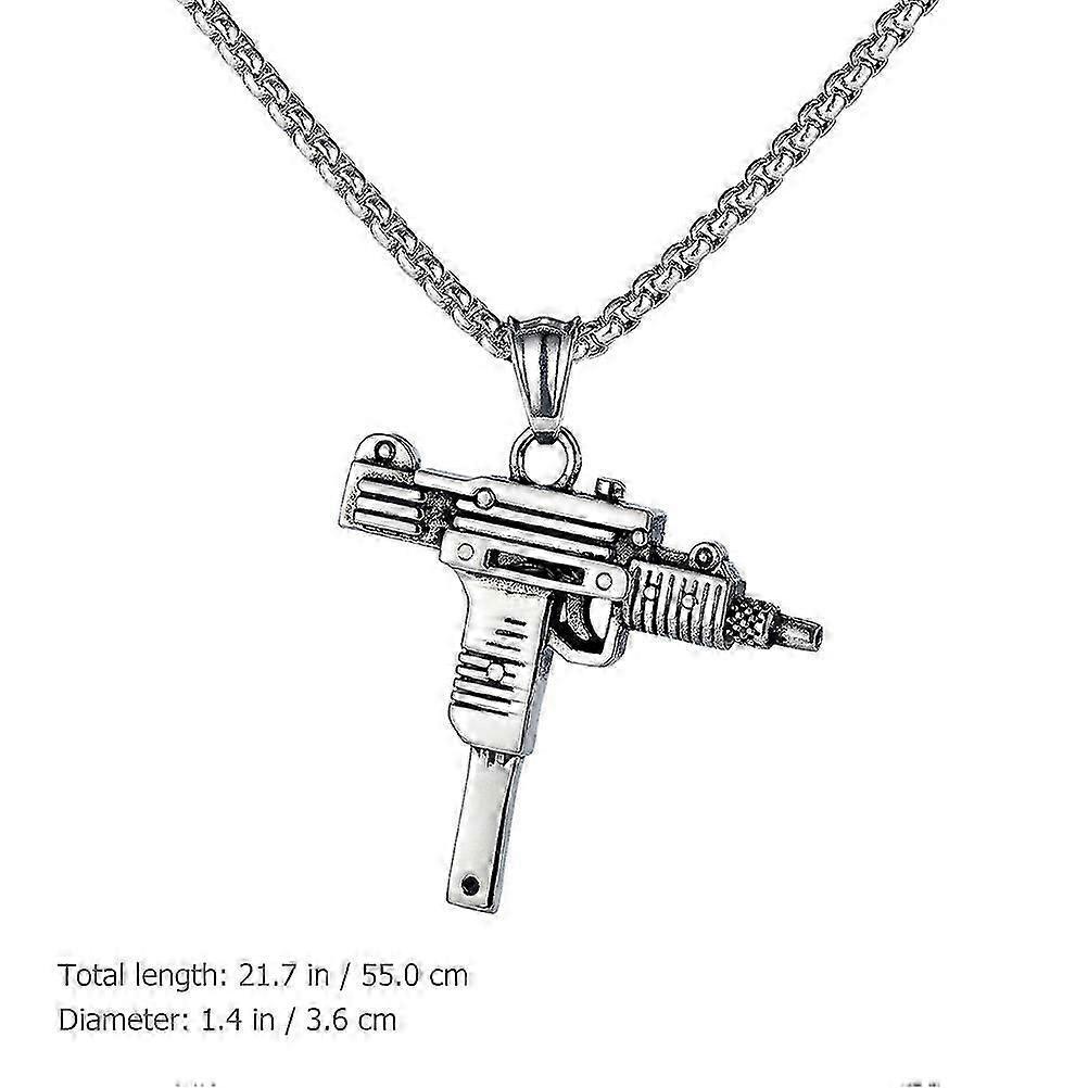 Men Necklace 5Pcs Cool Style Pendant Chain Jewelry Perfect For Dancing Parties And Birthdays 55X3.6CM