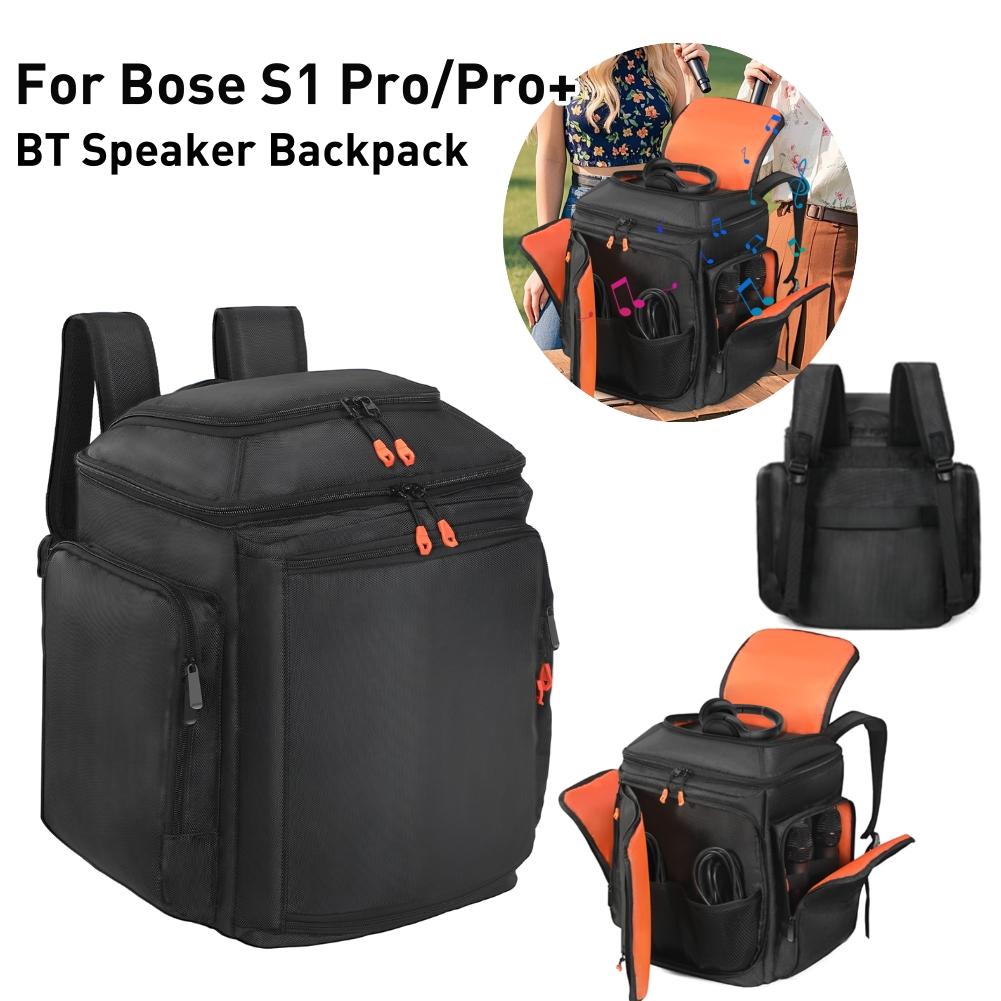 Speaker Storage Bag Portable Multi-functional Double Shoulder Bag For Bose S1 Pro/S1 Pro+ Bluetooth-speaker Carrying Case