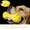 Dog Squeaky Dumbbell Chew Toy - Molar Stick Teeth Cleaning Bone Toothbrush for Puppies & Adult Dogs,