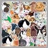 50 Cute Rabbit & Cartoon Animal Stickers: DIY Decoration for Water Bottles, Skateboards, Luggage & More