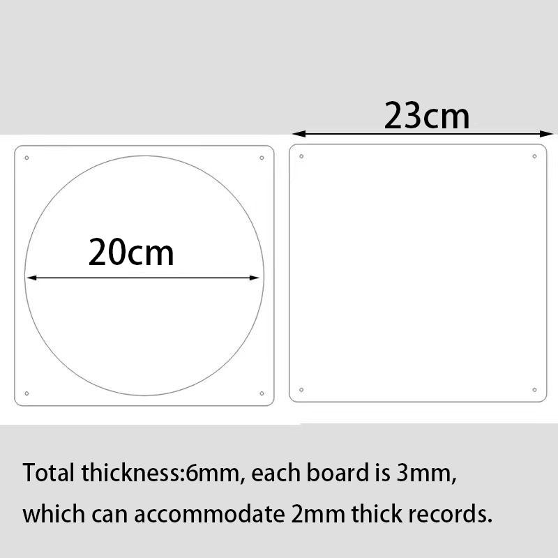 Acrylic Vinyl Record Frame Display Stand High-Definition Acrylic Cd Disc Dustproof Storage 12-Inch Simulation Collection Rack