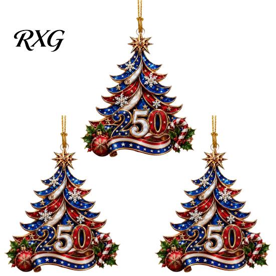 Decorative Pendant for Christmas Acrylic Hanging Ornament, Glowing Tree Decor Window Bedroom Dormitory Decoration Wall, Festive Holiday Party