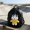 Cute Plush Dog with Sunglass Keychain Cartoon Stuffed Animal Bag Charm Soft Pendant for Handbag Backpack Purse Wallet Accessory