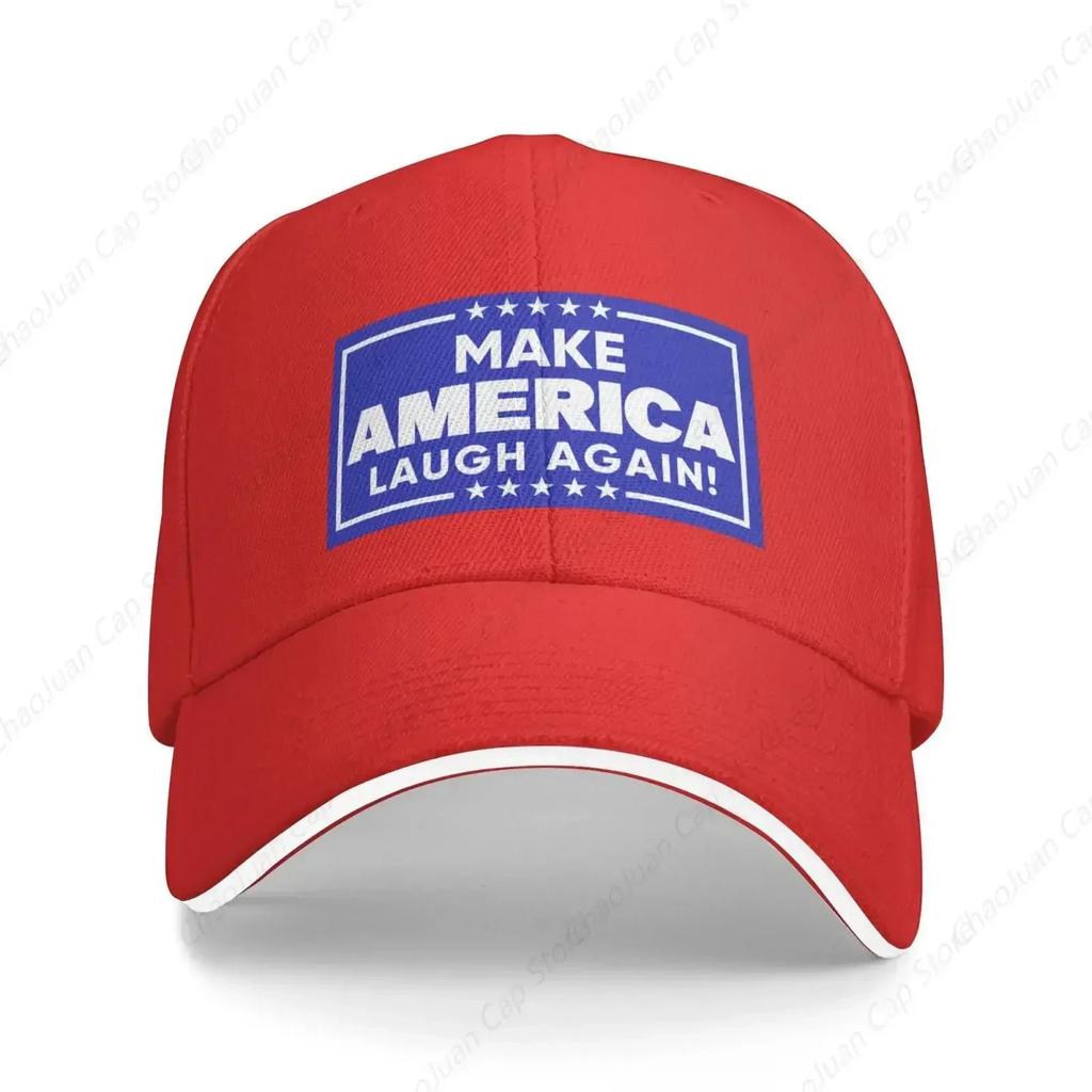 Make America Laugh Again Hat Kamala Harris  Hat Harris for President Trucker Cap for Unisex Women Gray