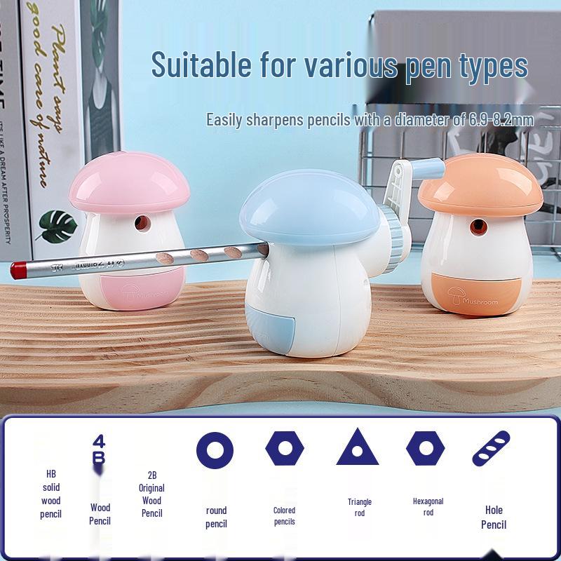 Yaxuan Automatic Little Mushroom Pencil Sharpener for Kids