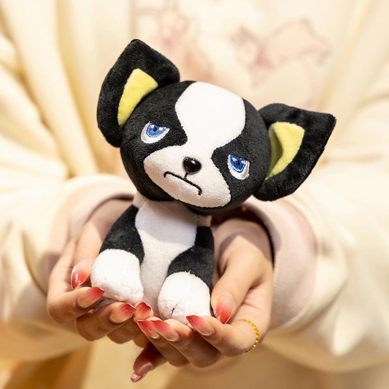 Cute Iggy Dog Plush Toy Black And White Puppy Chihuahua Stuffed Animal Doll Soft Collection Home Decor Toys Birthday Boy Gift