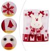 Julstolsöverdrag Jultomte Snögubbe Ren Design Högtidligt Festligt Heminredning Julfest Prydnad Unik Juldekor Gåva